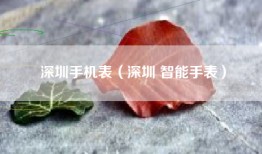深圳手机表（深圳 智能手表）