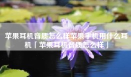 苹果耳机音质怎么样苹果手机用什么耳机「苹果耳机音质怎么样」