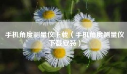 手机角度测量仪下载（手机角度测量仪下载安装）