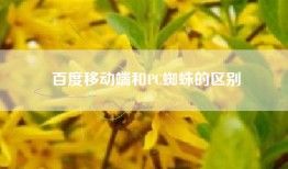 百度移动端和PC蜘蛛的区别