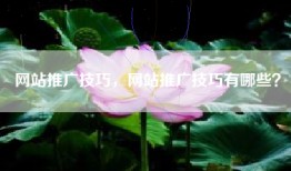 网站推广技巧，网站推广技巧有哪些？