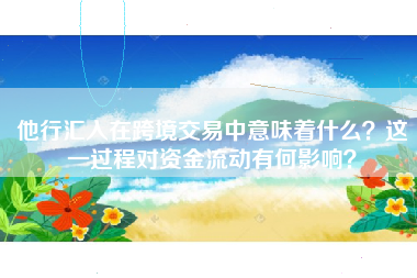 他行汇入在跨境交易中意味着什么？这一过程对资金流动有何影响？